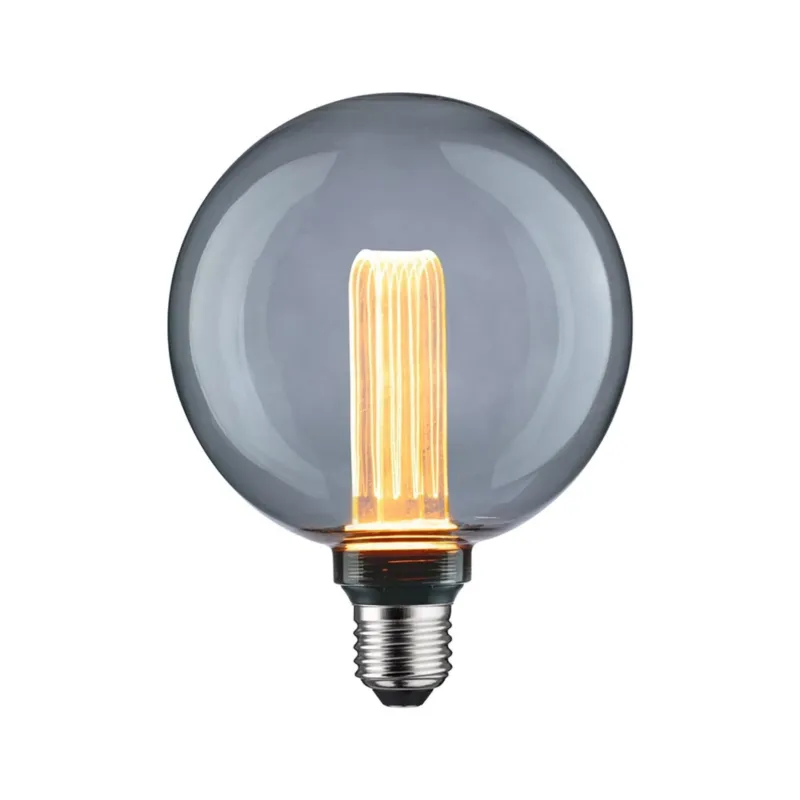 E27 3,5W LED Globe Arc Rauchglas 1800K: dekorative Vintage-Globe mit warmem Gold-Licht und Rauchglas