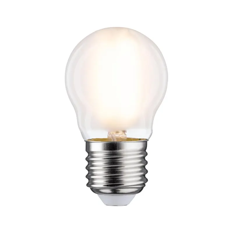 E27 6,5W LED Tropfen Filament 2700K Dimmbar Matt, warmweißes Licht für kleine Leuchten