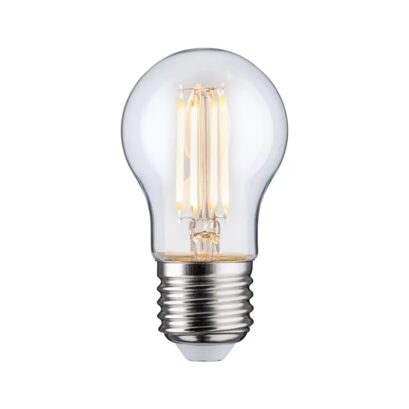 E27 6,5W LED Tropfen 2700K Filament Klar, klare Warmweiß-LED-Lampe mit E27-Fassung und Filament