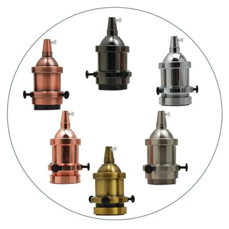 Metall Lampenfassung Industrielle Glühbirnenhalter antike E27 Fitting