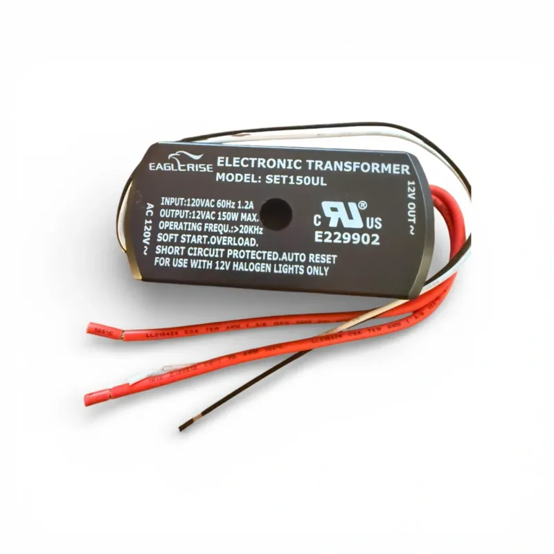 EAGLERISE SET150UL 150W elektronischer Transformator 120V auf 12V AC Step Down für 12V Halogenlampen
