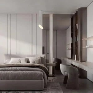 Ekei Deckenleuchte Ø 20cm 3000K moderne Schlafzimmer-Deckenlampe in warmweißem Licht