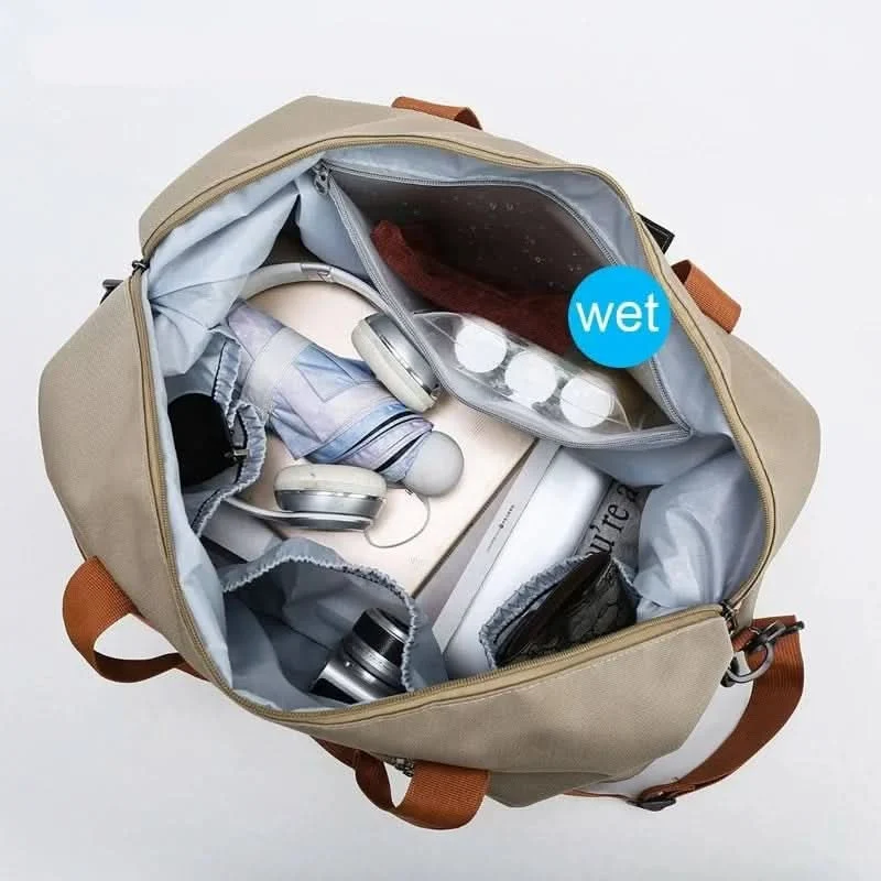 FITVOYAGE - Versatile Gym Bag with Shoe Compartment & Wet-Dry Separation 3