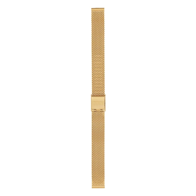 Gold Plated Milanese Mesh Stainless Steel Strap, 12 mm