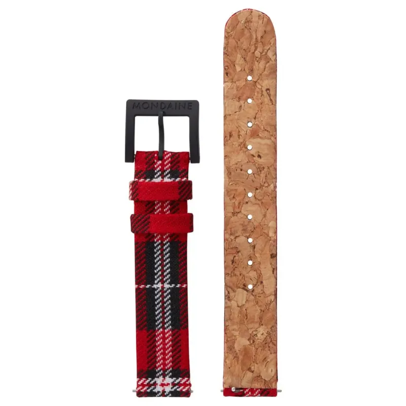 Cork and Textile Watch Strap - 16 mm