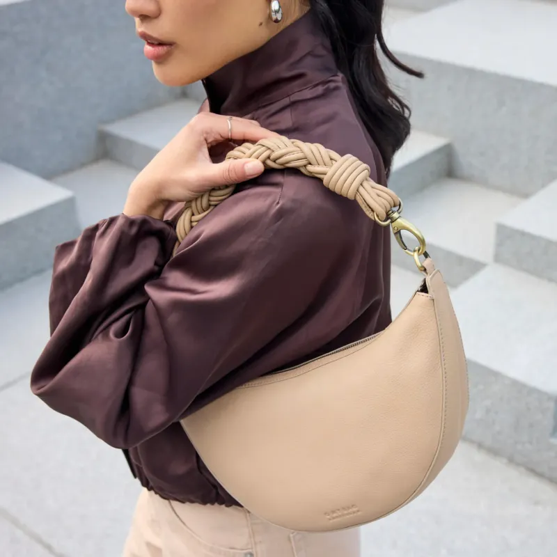 Leo Tasche - Leder Sand mit 2 Straps