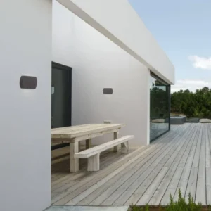Fedor LED Außenwandleuchte 3000K Anthrazit IP65, moderne Außenleuchte für Terrasse, Balkon und Hauseingang