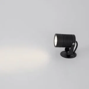Fend LED Außenwandleuchte Base Flach 3000K Schwarz IP65, moderne ausrichtbare Außenleuchte für Fassade und Garten