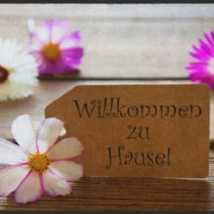 Fussmatte Willkommen zu Hause 4100 100 cm x 100 cm