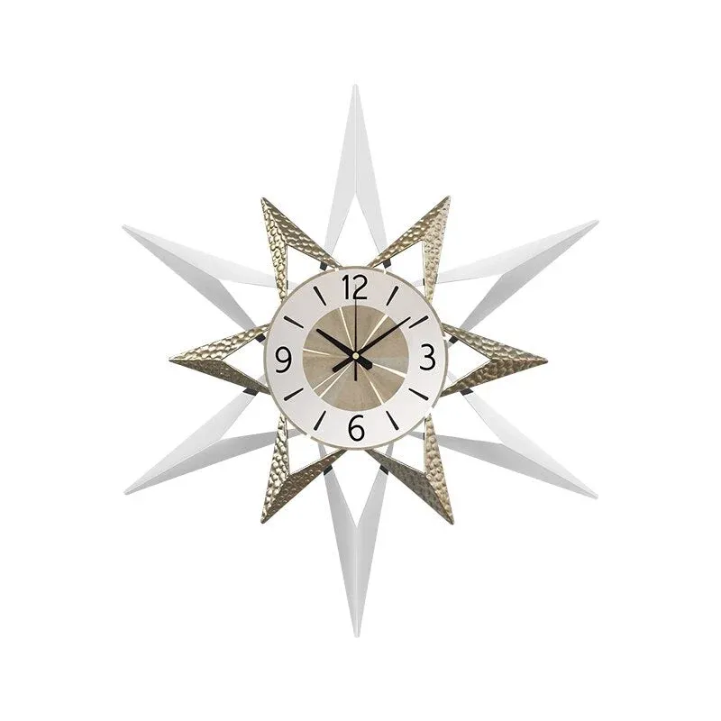 Wanduhr Stern-Design modern für Wohnzimmer