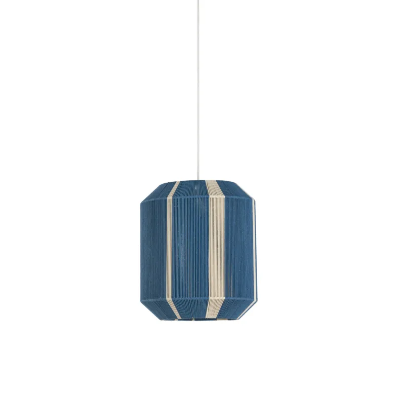 KOZANA Hängelampe von Light & Living in Blau und Crème