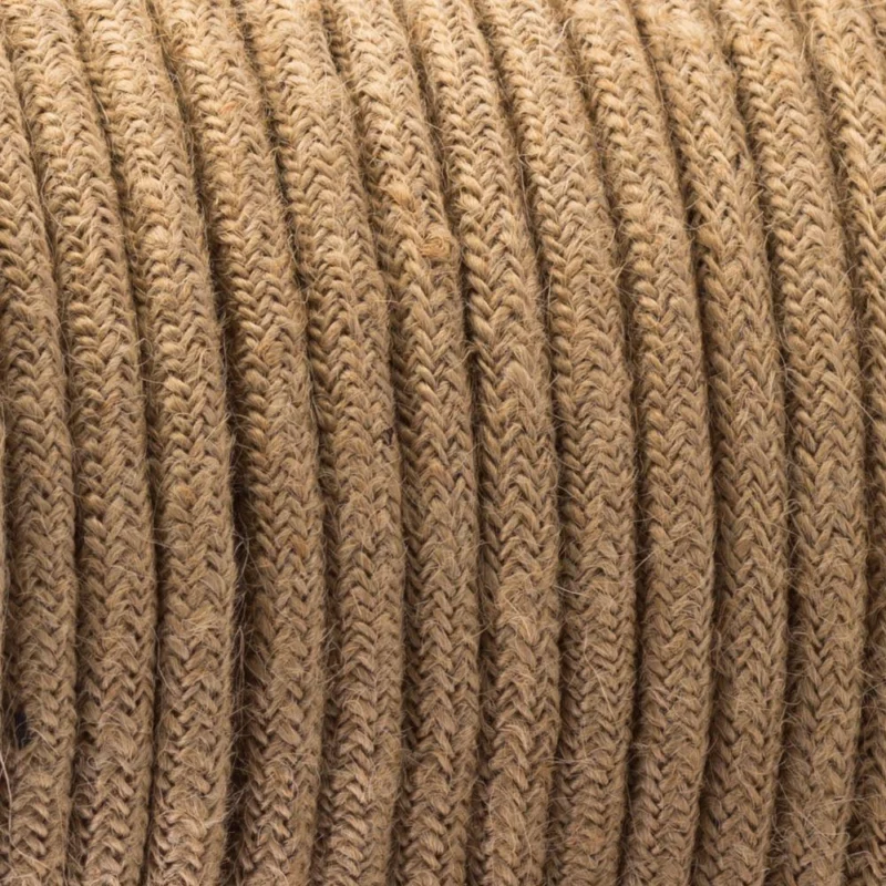 Retro Textilkabel aus Hanf