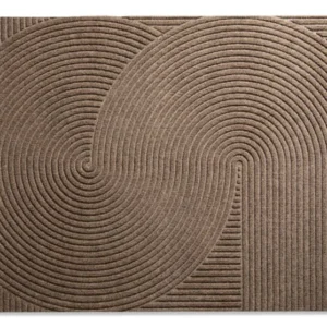 Wohnmatte 85 x 130 cm Sand sand randlos