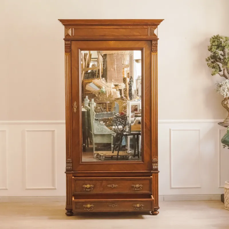 Spiegelschrank Nussbaum Gründerzeit um 1880