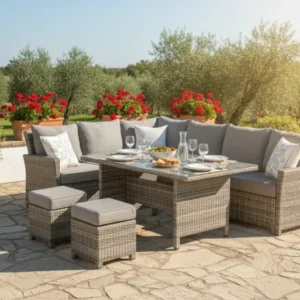 SUMMER SALE ☀️⛱️🏝️ Premium Dining Lounge Set Havanna Luna variabel stellbar / Ideal zum Speisen