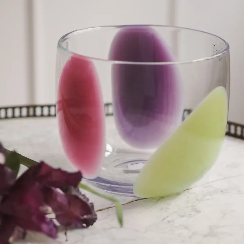 Glasvase · farbige Studio-Glas-Anmutung