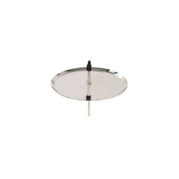 KERZENHALTER ADVENTSKRANZ 7cm SILBER 4er PACK