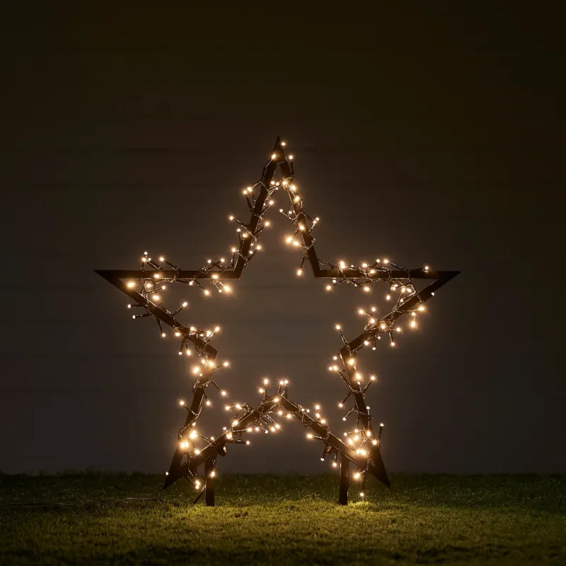 60cm Stern Stableuchte Weihnachtsdeko Außen
