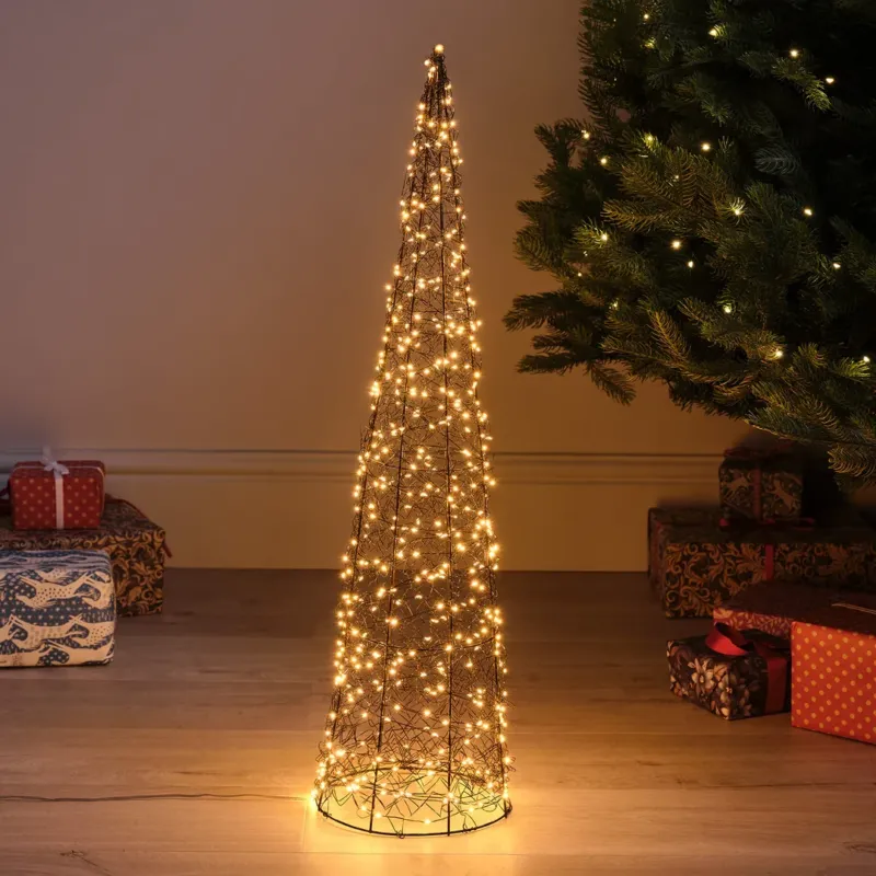 80cm LED-Weihnachtsbaum aus Draht