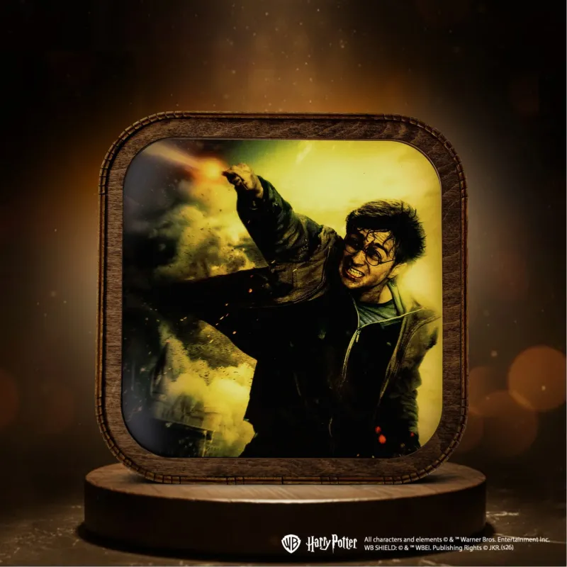 Wooden Acrylic Harry Potter Night Light - Light of Expelliarmus