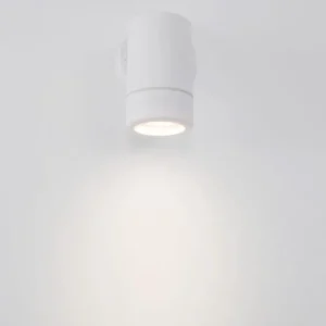Limbio Außenwandleuchte H 12cm GU10 Down IP54 weiße LED-Außenlampe für Terrasse und Außenbereich