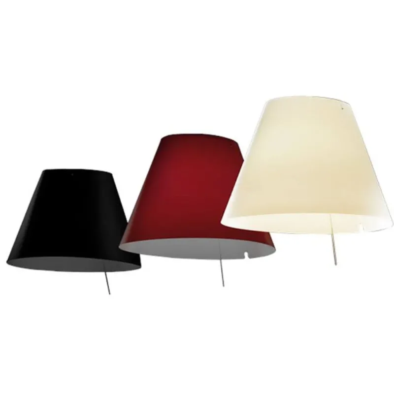 Luceplan Lady Costanza Lampenschirm Ø 50cm in Weiß, Nebel, Rot und Schwarz für die Lady Costanza