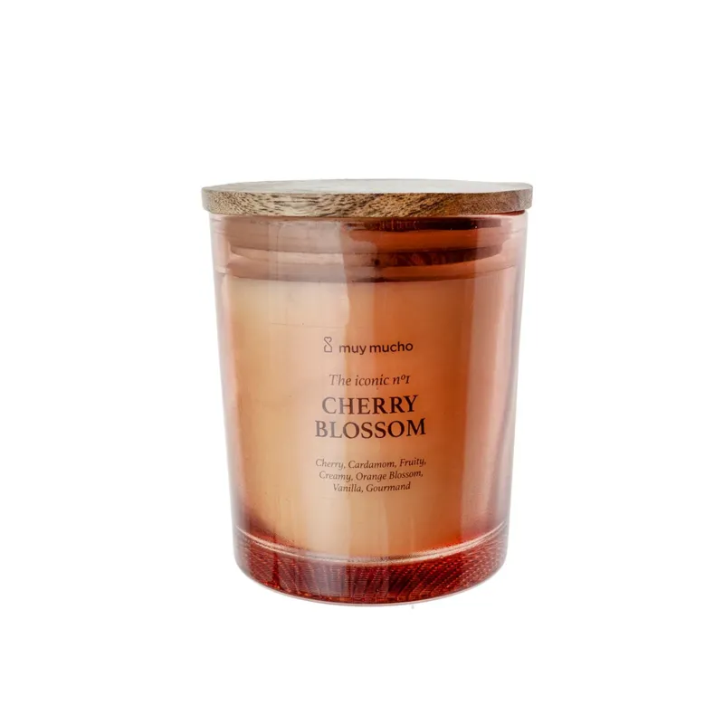 Vela Perfumada Cherry Blossom · Aroma Floral Relajante · 200 g