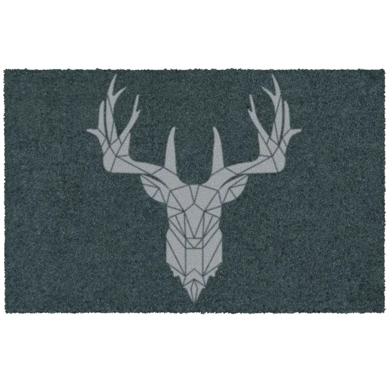Fußmatte outdoor waschbar Hirsch anthrazit
