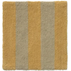 Swatch Washable Rug Cabana Lines Wool Caramel And Moss