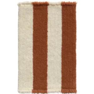 Swatch Washable Rug Cabana Lines Wool Ochre