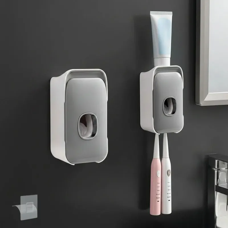 PRESSIQ – Manual Toothpaste Dispenser for Organized Bathroom Use