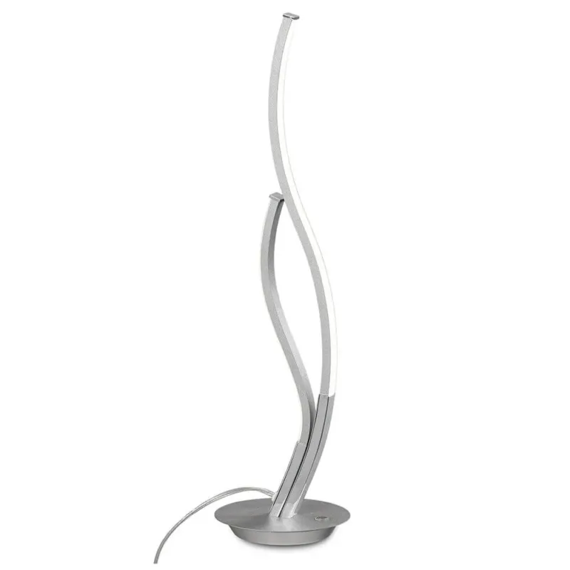 Corinto LED-Tischleuchte Dimmbar in modernem Design aus Metall und Kunststoff, ideal für stilvolle Lesezonen.