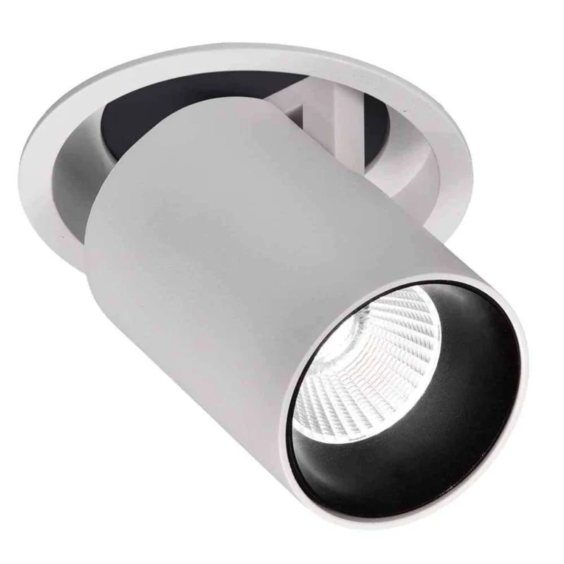 Einbaulampe Garda 12 Watt Weiß, Schwarz Einziehbar in moderner runder Form und hochwertiger Verarbeitung.