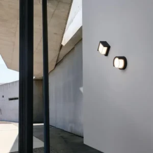 Max LED Außenwandleuchte Ø 10cm 3000K Dunkelgrau IP65 moderne Außenwandlampe für warmes Licht