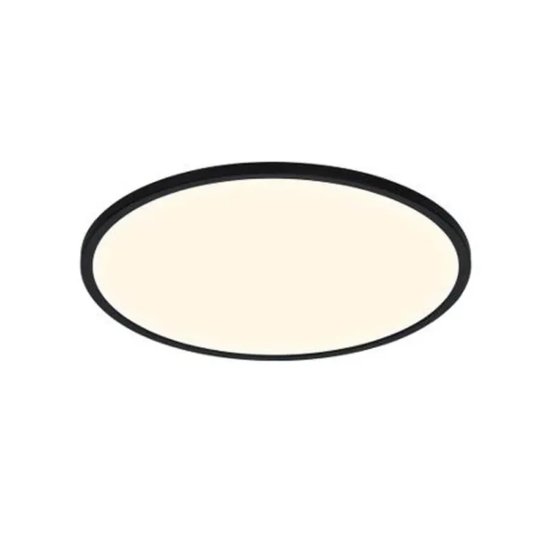 Oja 29 LED-Deckenleuchte IP54 3000K-4000K mit elegantem, rundem Design in schwarz