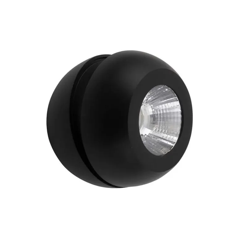 Gon LED Spot Ø 11cm Verstellbar in modernem Design mit schwarzem Gehäuse und klarem Lampenlicht.