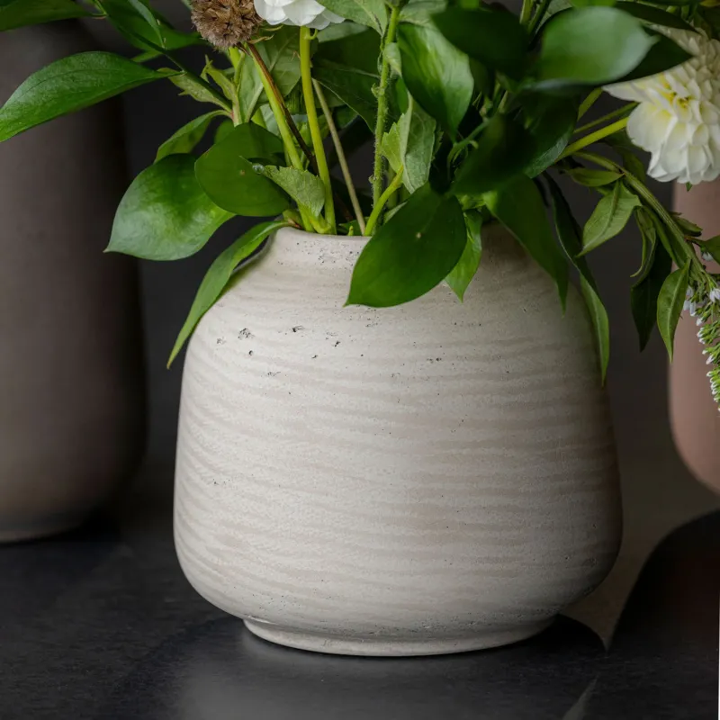 Übertopf / Vase Jabari - grey washed