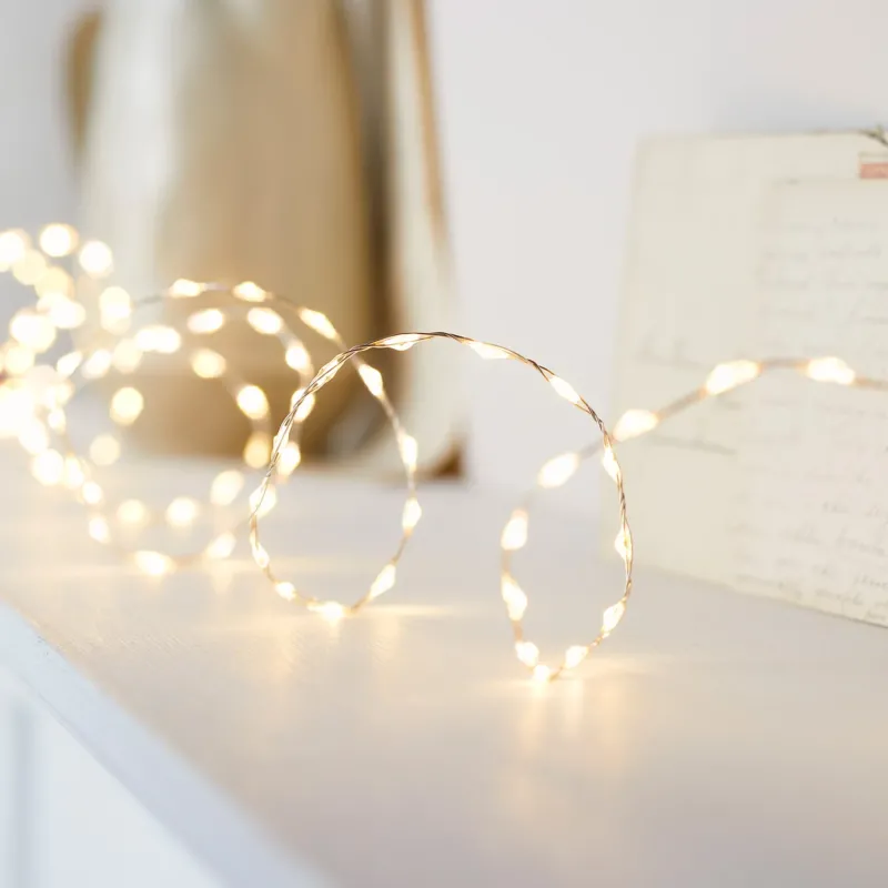 378er LED Micro Lichterkette warmweiß