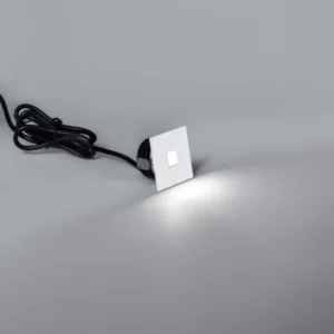 Passagio LED Außenwandeinbauleuchte Quadratisch 3000K Weiß IP54, quadratische LED Außenleuchte mit Kabel