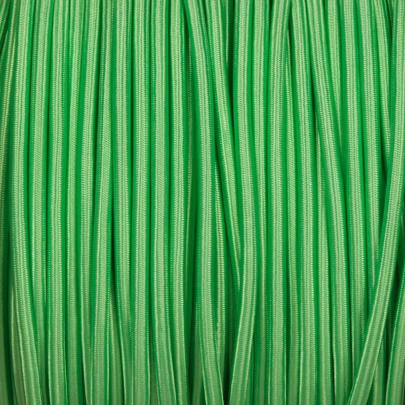 0,75 mm 2-adrige runde Vintage geflochtene hellgrüne Stoffhülle Flex - Shop für LED-Leuchten - Transformatoren - Lampenschirme - Halter | LEDSone DE