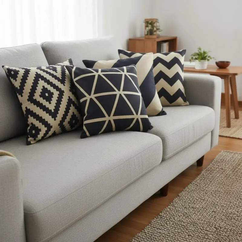 DECORLIVA – Sofa Cushion Cover for Modern Home Interiors