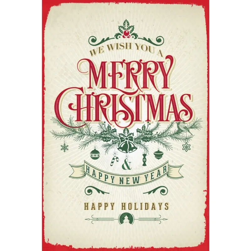 Blechschild - Merry Christmas