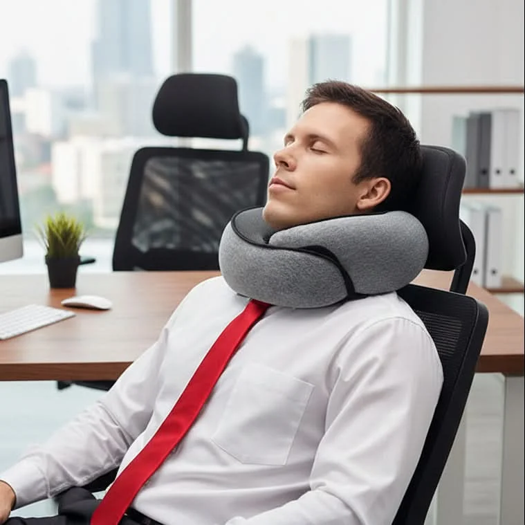 RESTSPIRAL – Memory Foam Neck Pillow Adjustable Comfort Design