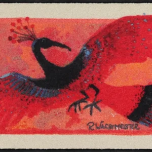 Fußmatte 50 x 75 cm Rosina Wachtmeister La Fenice rot