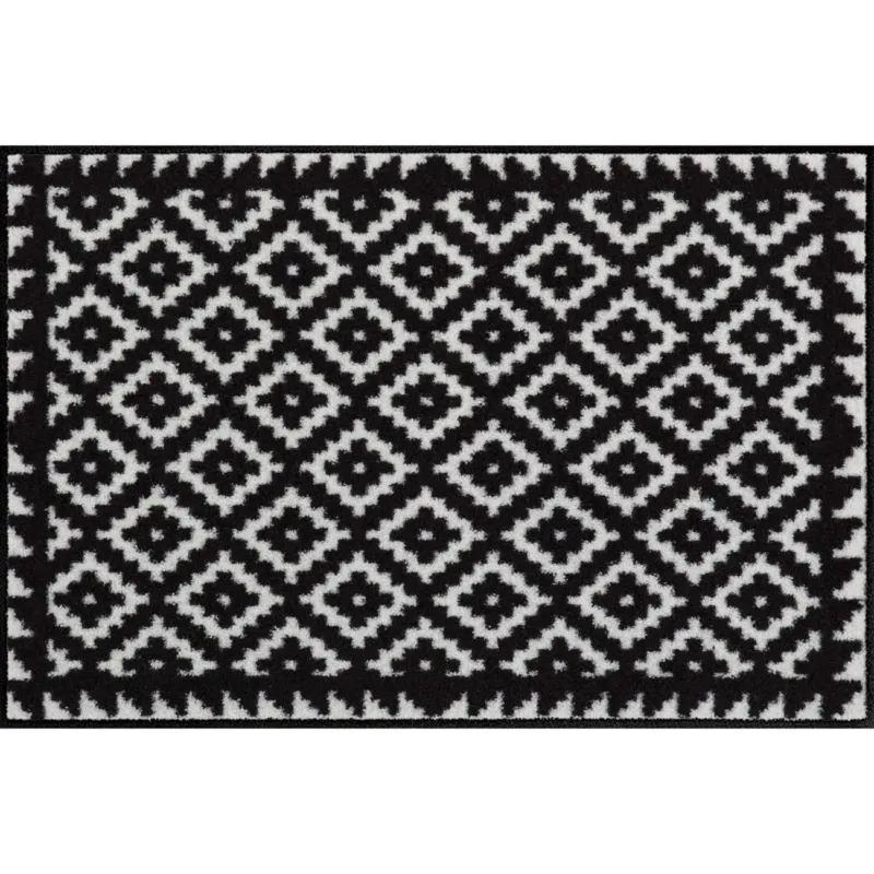 Fußmatte 50x75 Tabuk Black & White schwarz