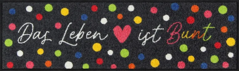 Läufer klein 30x100 Buntes Leben