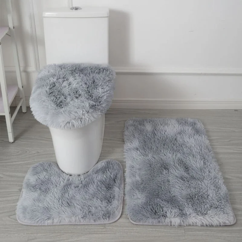 SOFTLAVO – Toilet Cover & Bath Mat Set Elegant Style