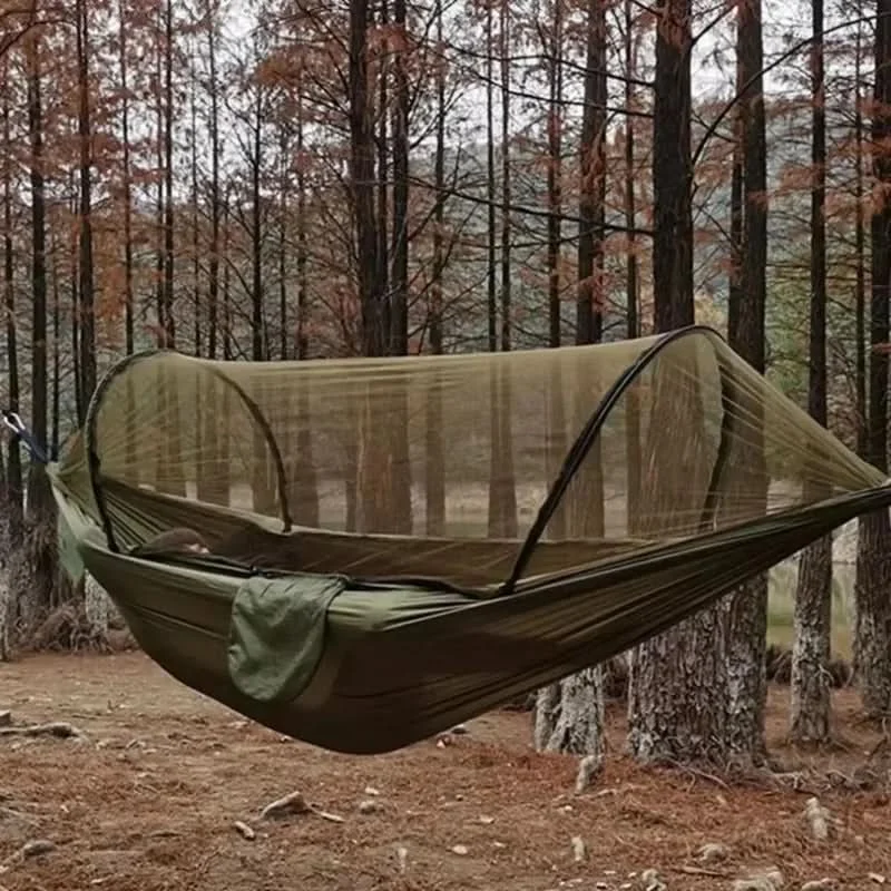 SWINGSAFE – Camping Leisure Hammock with Mosquito Cover