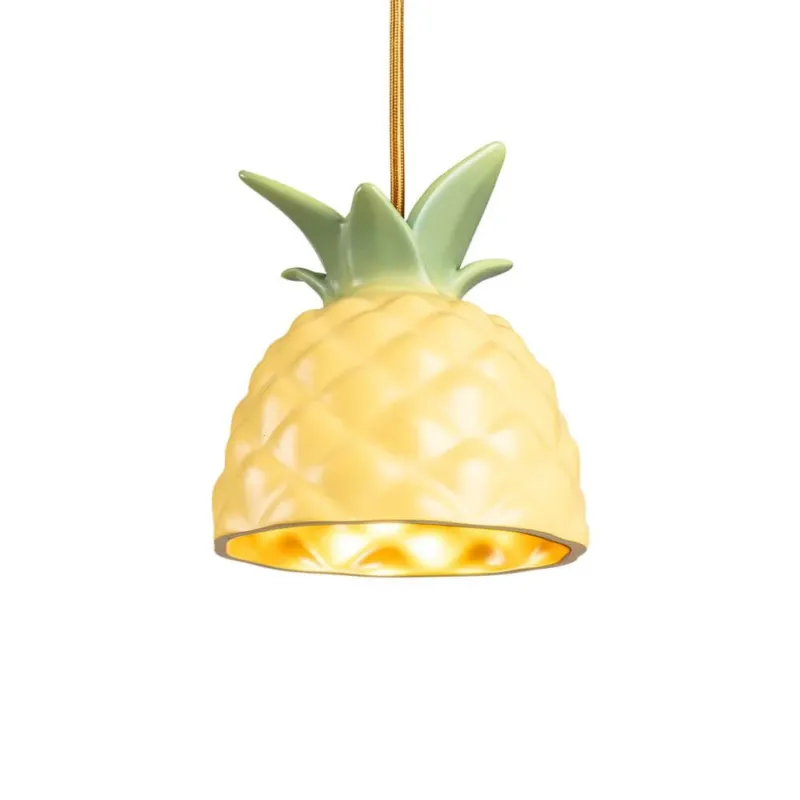 Seletti Vitamin Hängelampe Ananas, dimmbare Designer-Deckenleuchte aus Kunstharz von Marcantonio