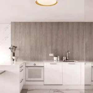 Stake LED Deckenleuchte Ø 60cm 3000K, weiße Nova Luce Deckenlampe für moderne Küche mit warmweißem Licht